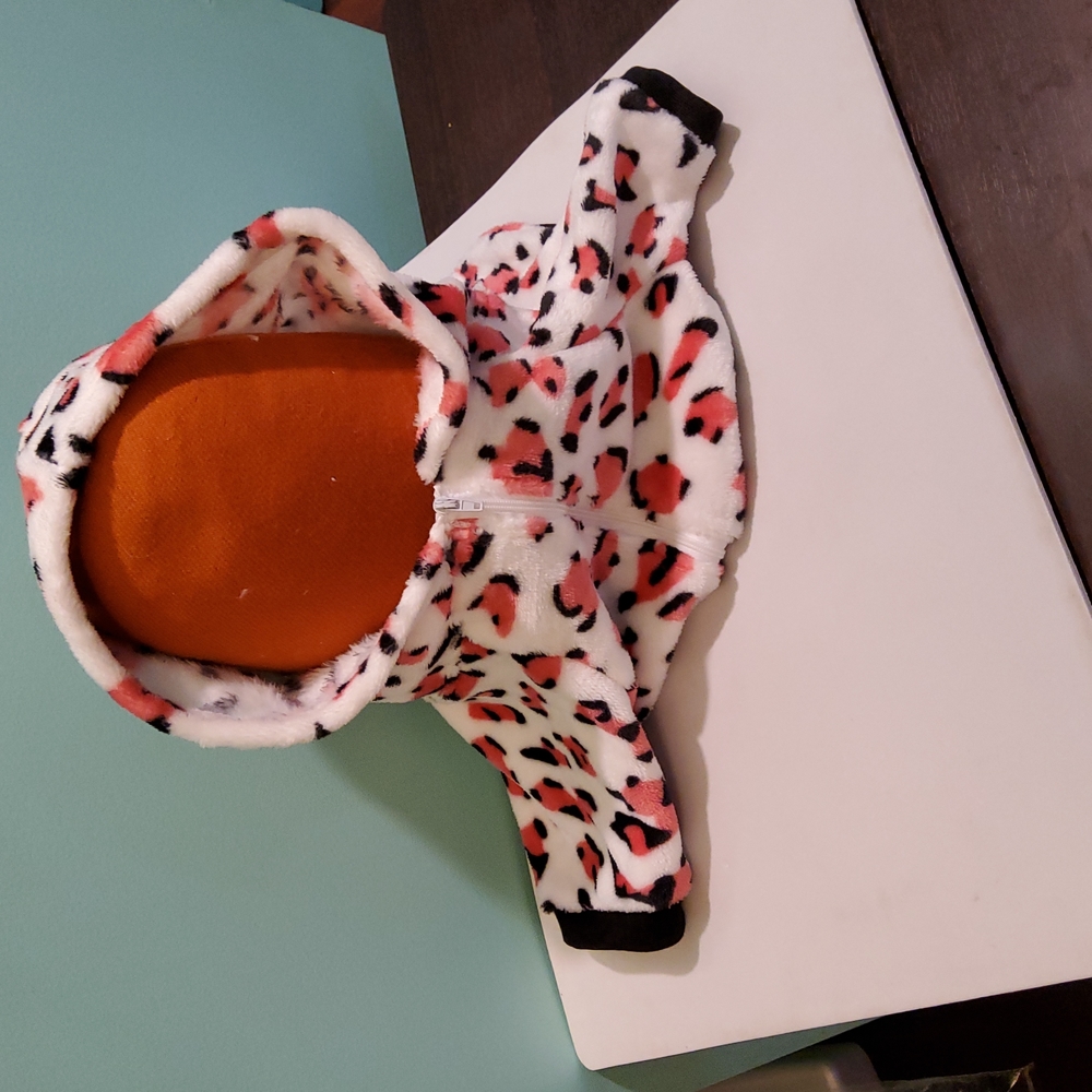 Pink Cow Dog Costume  Hoodie
